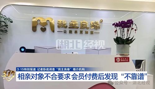 婚介迷局 我主良緣被曝宣傳與服務質量割裂，紅娘配合高收費背后成功率疑為虛構